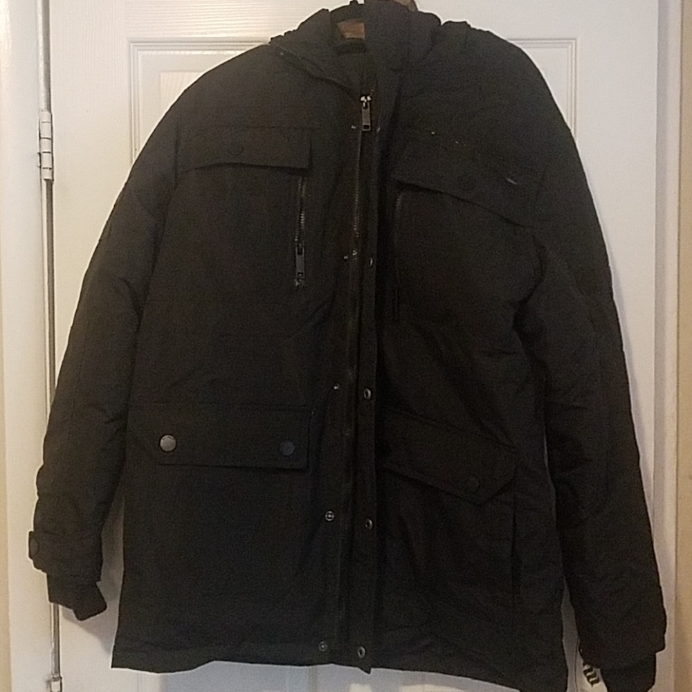 New Rocawear snowboard, utility coat with fur hood